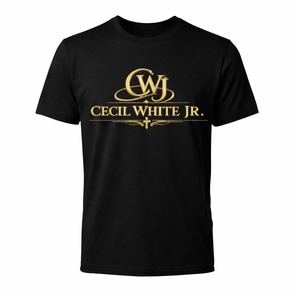 CWJ Cecil White Jr. Black T-Shirt